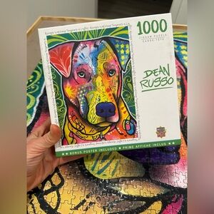 Master Pieces Always Watching Colorful Dog Puzzle, 1000 pcs